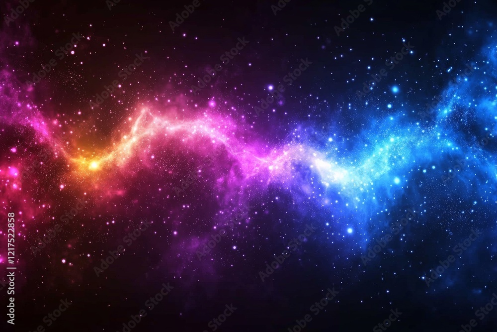 Stunning cosmic nebula displaying vibrant colors and intricate patterns in a vast expanse of outer space Stunning cosmic nebula displaying vibrant colors and intricate patterns in a vast expanse of outer space