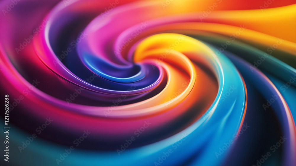 Fototapeta premium Flowing Abstract Fabric Colors, Abstract Fluid Wave Patterns in Vibrant Color Palette Design