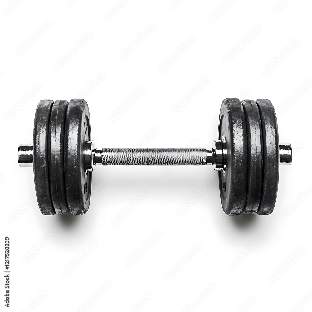 black barbell isolated on white background black barbell isolated on white background