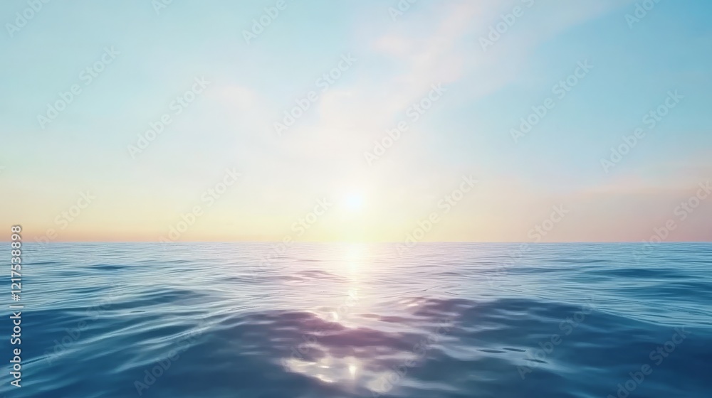 Breathtaking golden sunset over a tranquil ocean, picturesque horizon view golden Breathtaking golden sunset over a tranquil ocean, picturesque horizon view golden