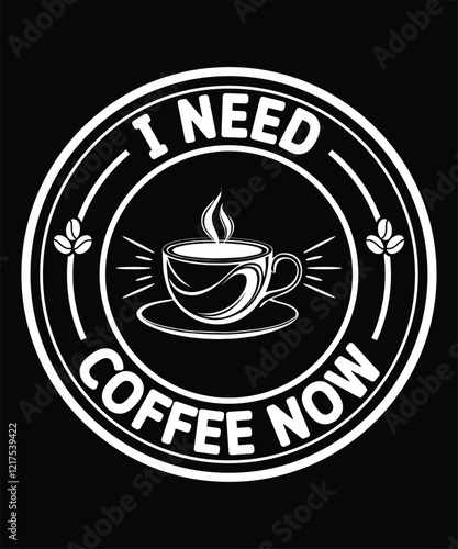 Bilde på lerret I need coffee now