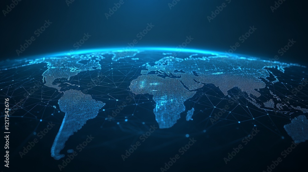 Fototapeta premium World map, explore earth's continents, countries, and oceans for education, travel, or design