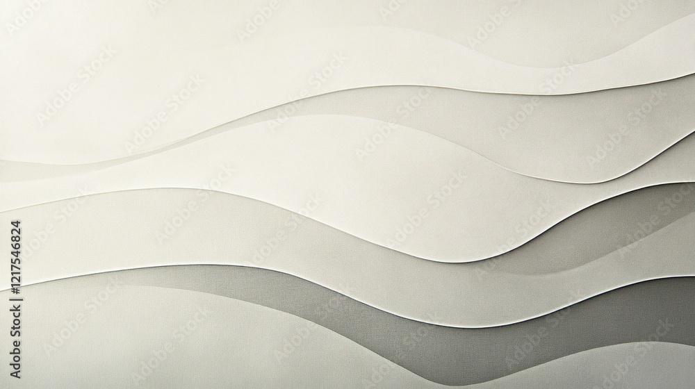 Obraz premium Abstract wavy paper texture background, design element