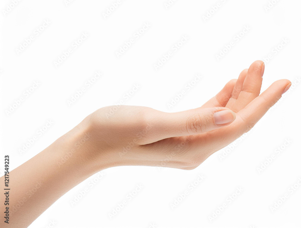 Female hand gesture isolated on white background Female hand gesture isolated on white background