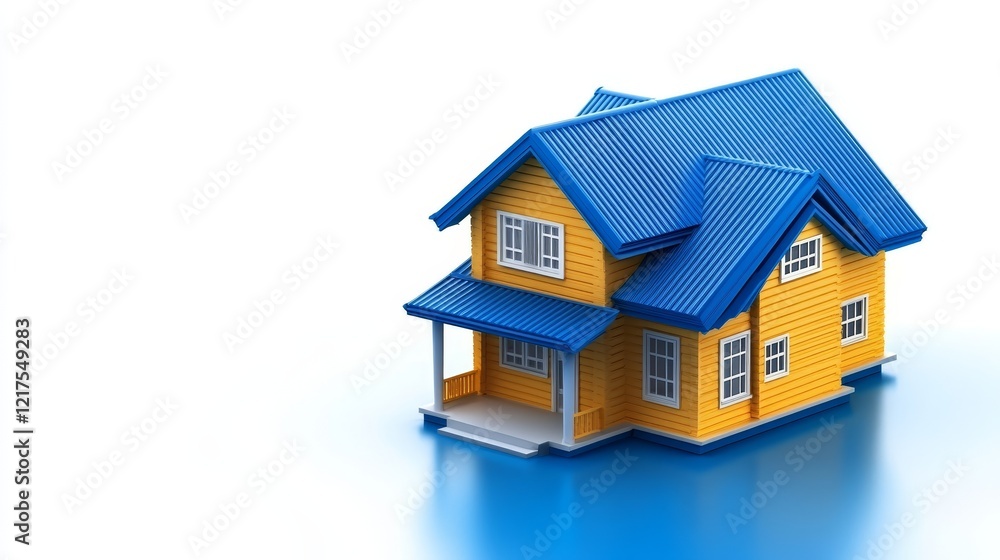 Charming blueroofed house, a serene abode in picturesque setting discover Charming blueroofed house, a serene abode in picturesque setting discover