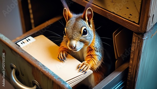 squirrel in the office