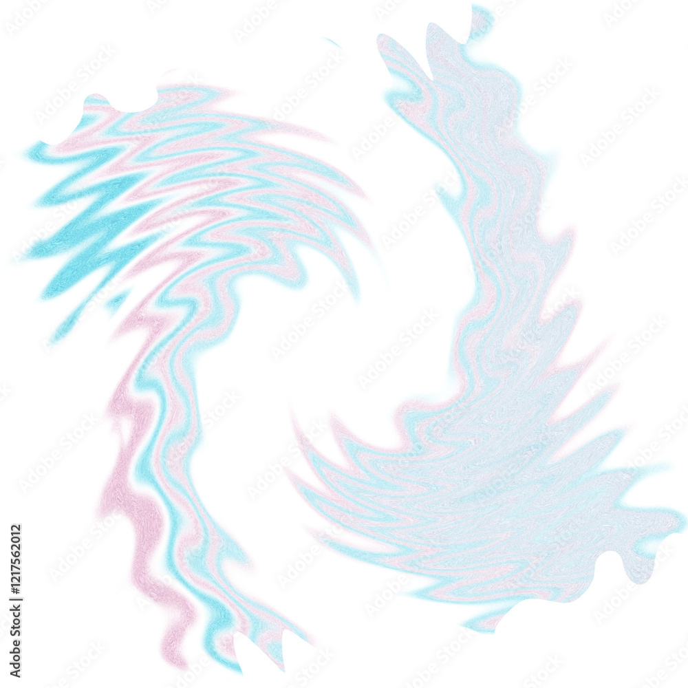 An abstract transparent psychedelic wavy spiral shape design element overlay. An abstract transparent psychedelic wavy spiral shape design element overlay.