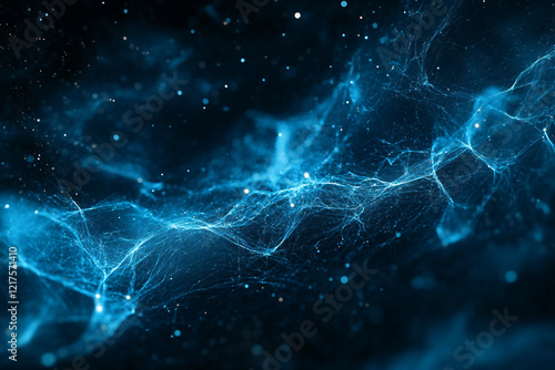 Abstract blue background composition made ai generative concept