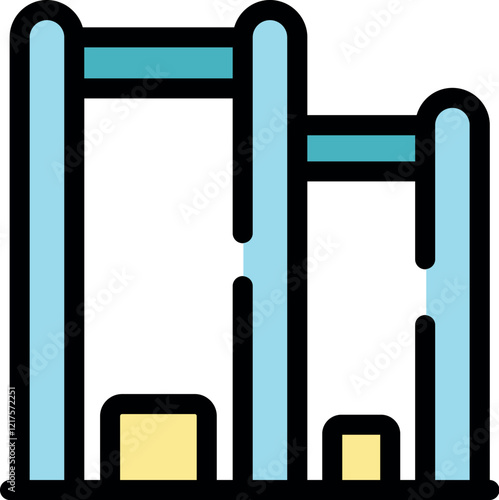 Outdoor calisthenics equipment offers varying bar heights and step platforms, catering to diverse fitness levels and exercise routines