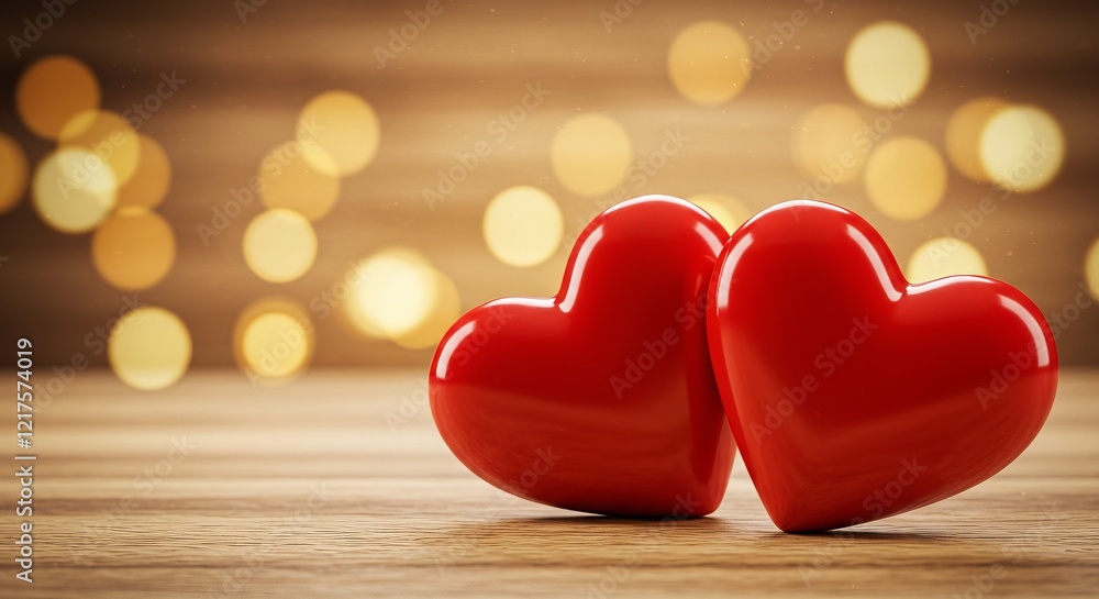 Valentine's Day Hearts on Wood Romantic Red Heart Background for Valentine's Day Celebration Valentine's Day Hearts on Wood Romantic Red Heart Background for Valentine's Day Celebration