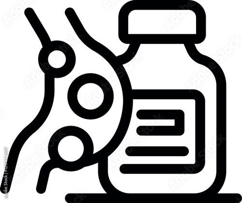 Probiotics bottle fighting intestinal bacteria, lactobacillus for gut health, medical treatment for microbiota