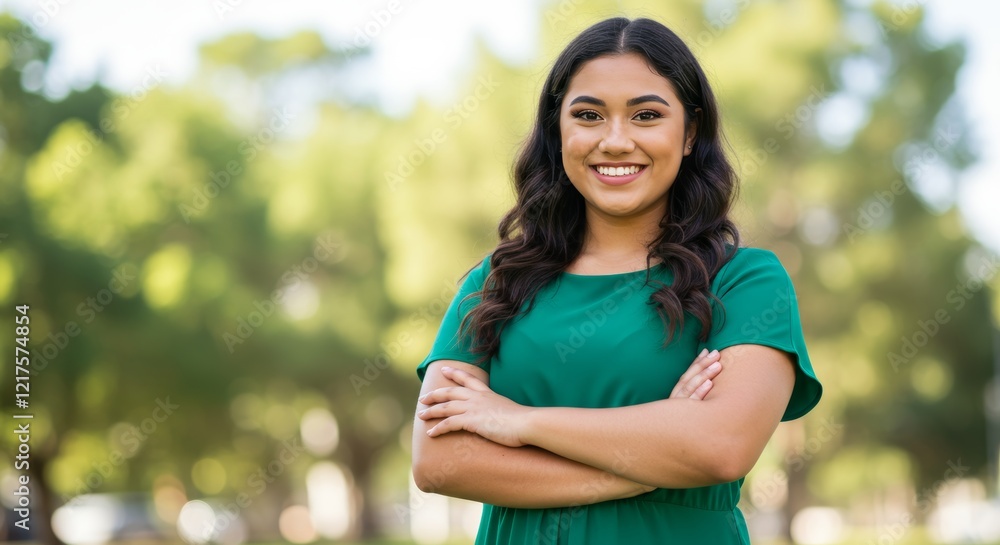 Smiling Woman with Crossed Arms Portrait of Beautiful Smiling Woman with Confident Crossed Arms Pose Smiling Woman with Crossed Arms Portrait of Beautiful Smiling Woman with Confident Crossed Arms Pose