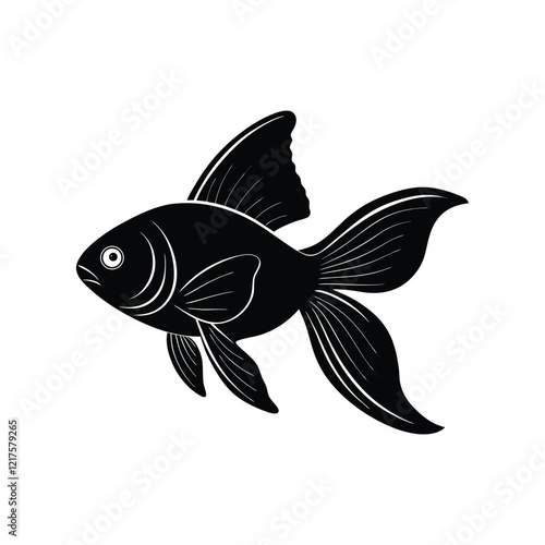 fish on a white background Vector Illustration