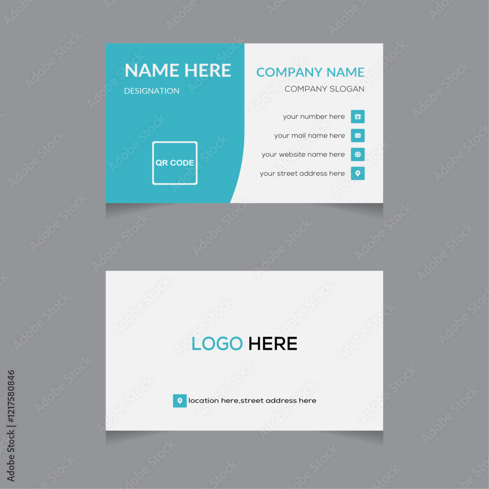 professional Double-sided creative business card, Horizontal and vertical layout. Vector illustration professional Double-sided creative business card, Horizontal and vertical layout. Vector illustration