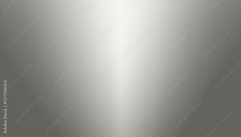Naklejka premium Brushed nickel texture, metallic background, smooth gradient, silver sheen, reflective surface