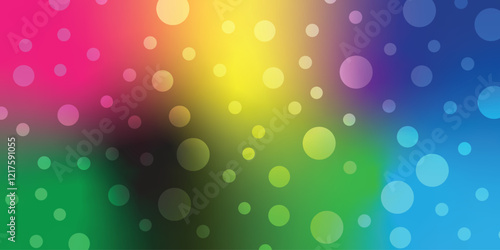 Colorful bokech, circles, abstract background bokeh effects in various colors  design. Vector illustration
