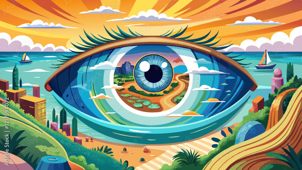 Obraz premium Panorama Morskiego Oka