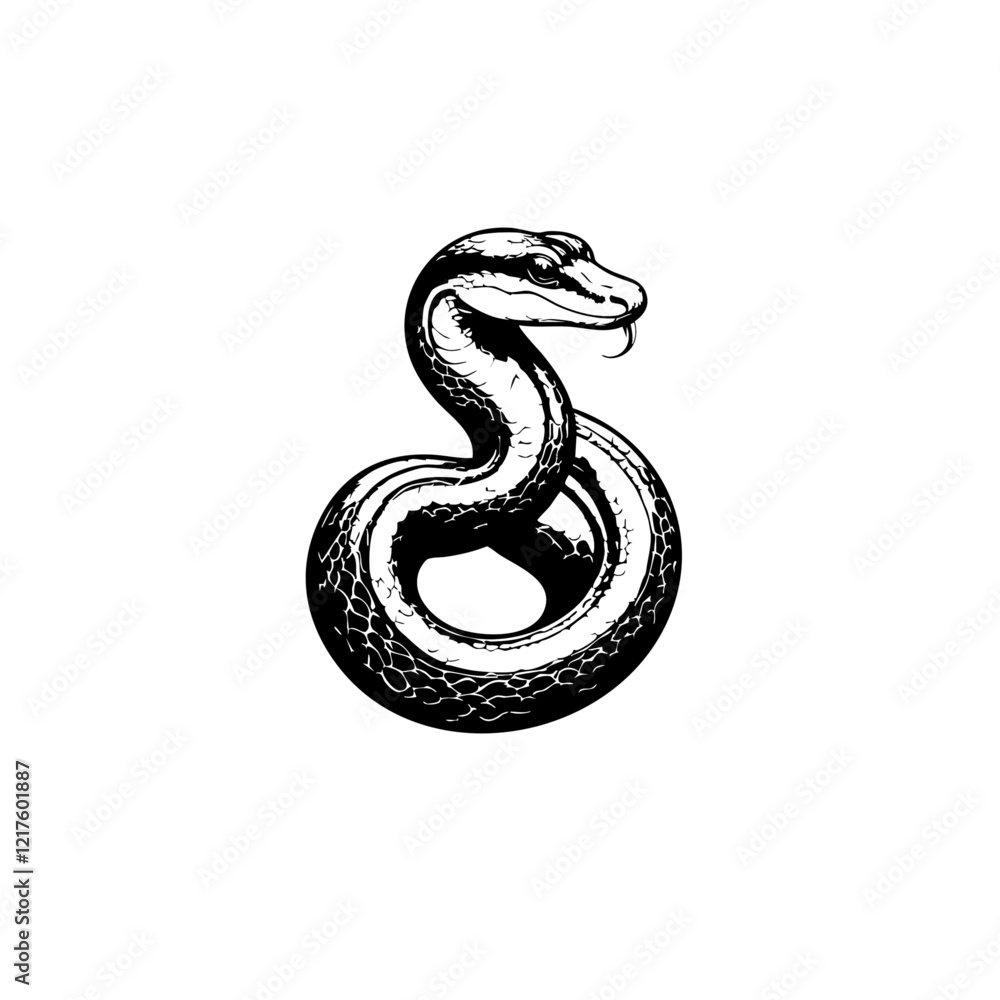 Fototapeta premium Snake Vector Logo Design