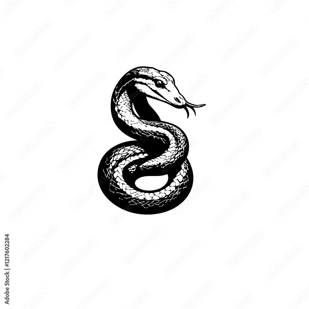 Fototapeta premium Snake Vector Logo Design