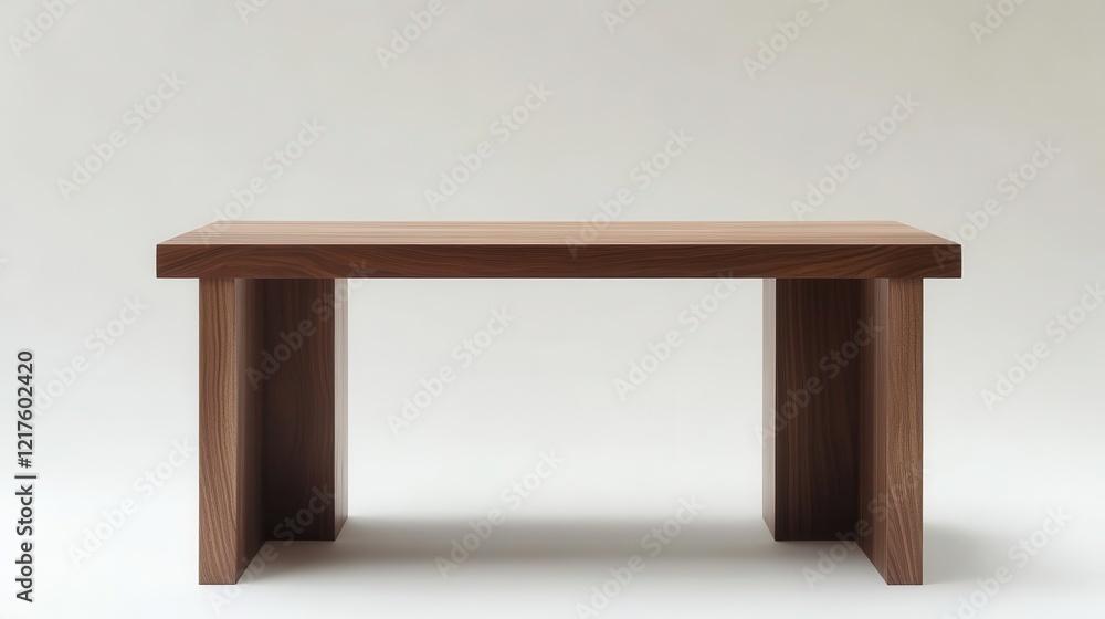 A minimalist wooden table perfect modern interiors A minimalist wooden table perfect modern interiors
