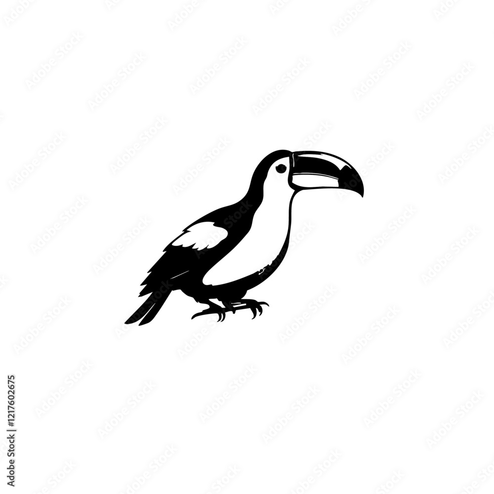 Obraz premium Toucan Bird Vector Logo Design