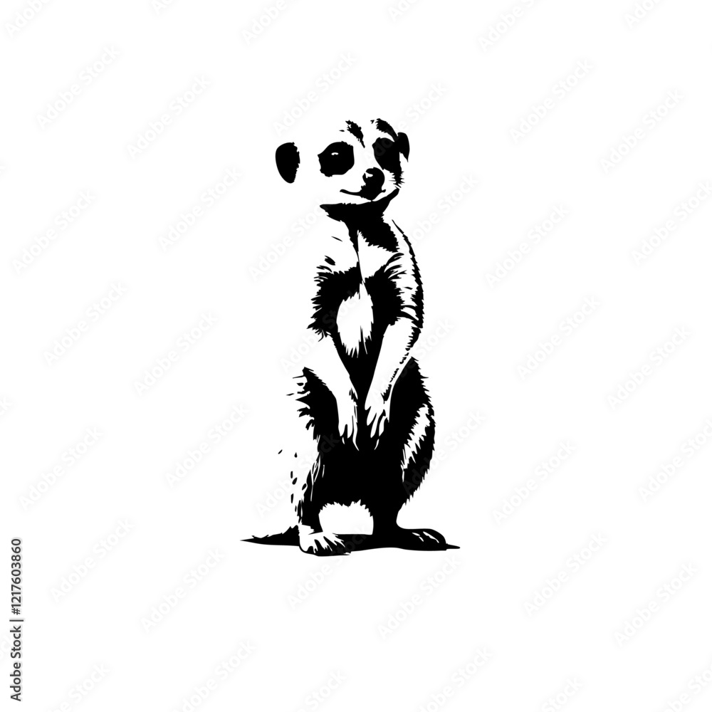 Meerkat Vector Logo Design