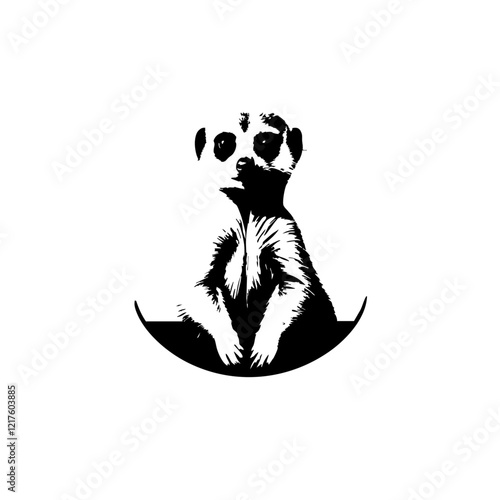 Meerkat Vector Logo Design