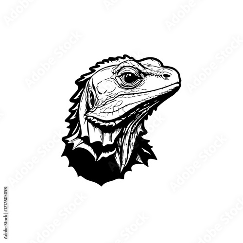 Iguana Vector Logo Design