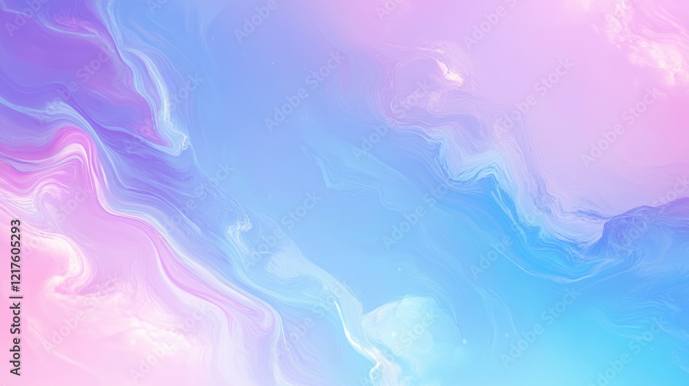 Soft pastel abstract swirl background in shades of pink and blue with smooth gradients and ample copy space Soft pastel abstract swirl background in shades of pink and blue with smooth gradients and ample copy space