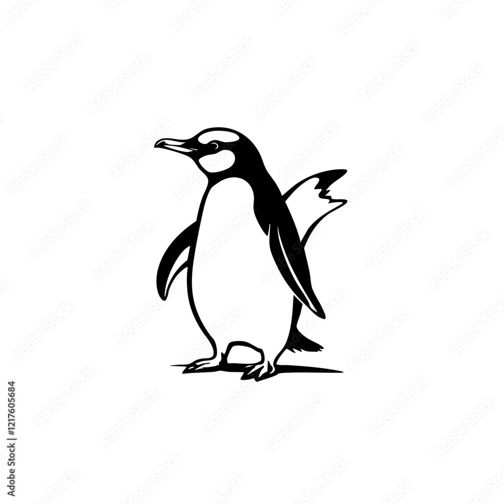 Obraz premium Penguin Vector Logo Design