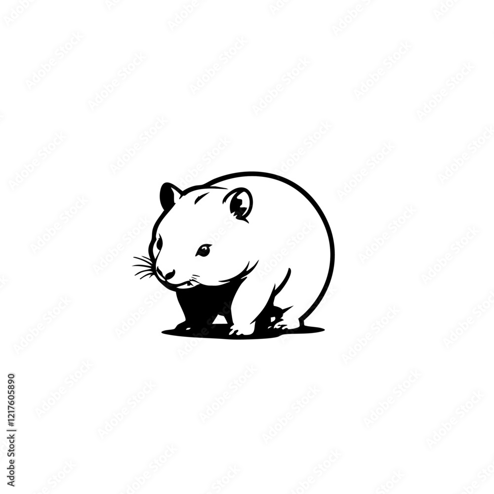 Fototapeta premium Wombat Vector Logo Design