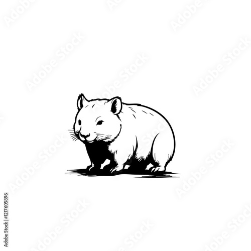 Wombat Vector Logo Design