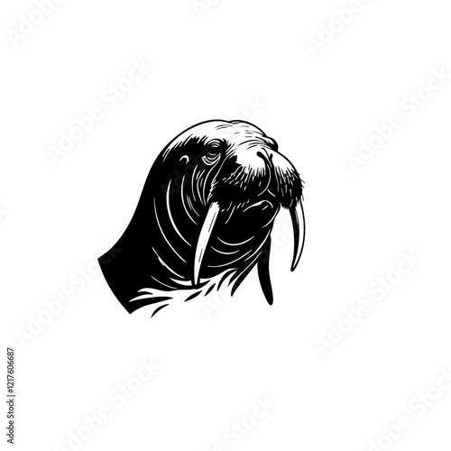 Walrus Vector Logo Design