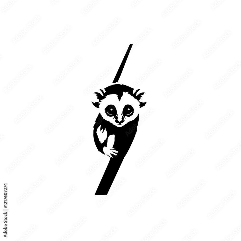Naklejka premium Loris Vector Logo Design