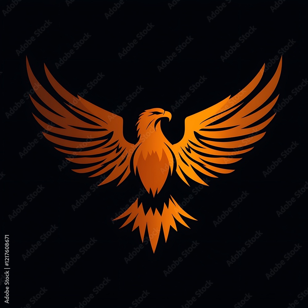 Fototapeta premium eagle with wings