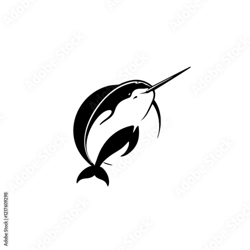 Narwhal Vector Logo Design