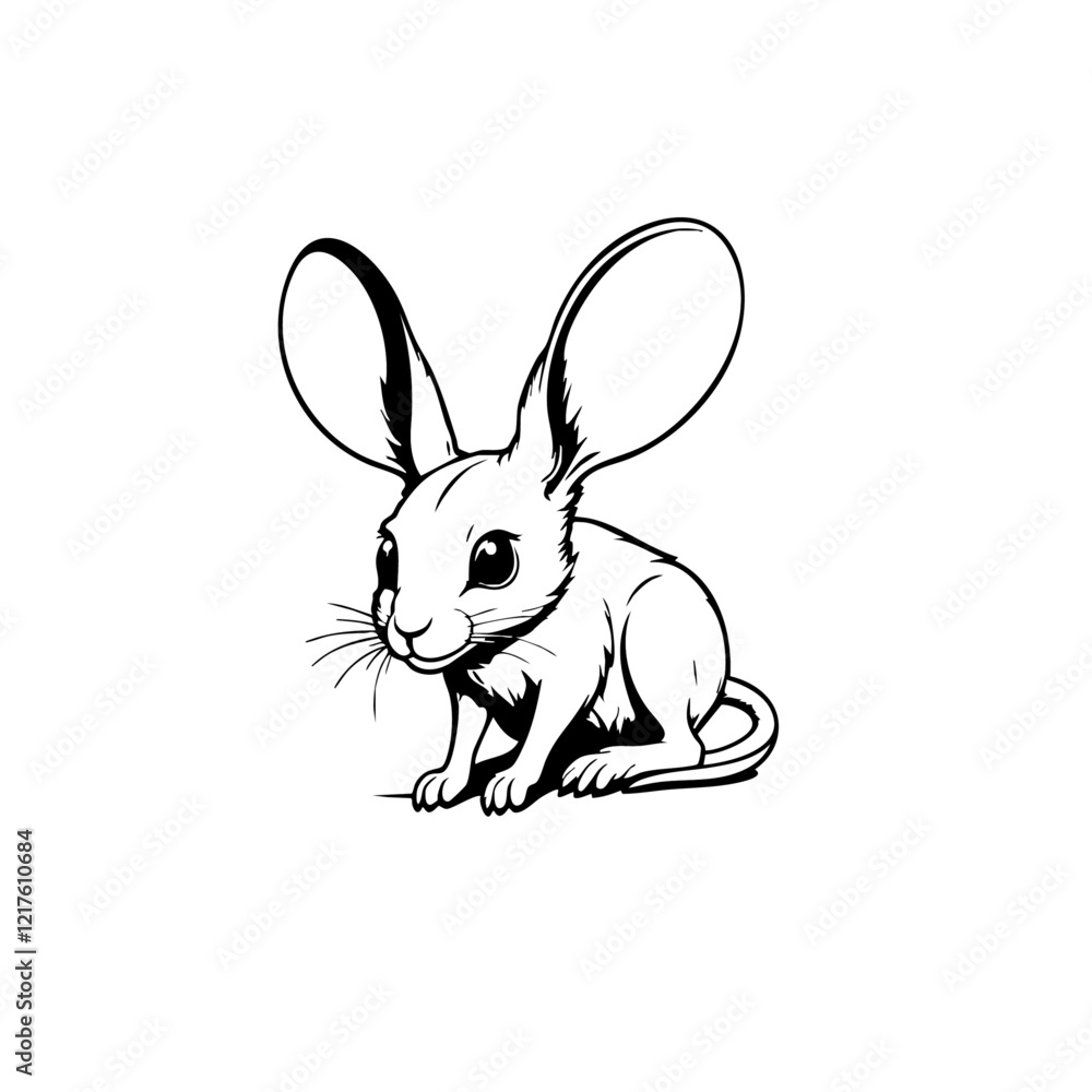 Fototapeta premium Jerboa Vector Logo Design