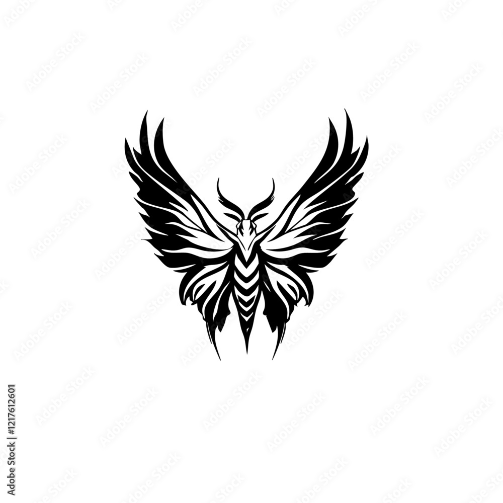 Obraz premium Moth Vector Logo Design