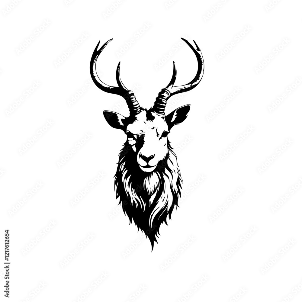 Addax Vector Logo Design Addax Vector Logo Design