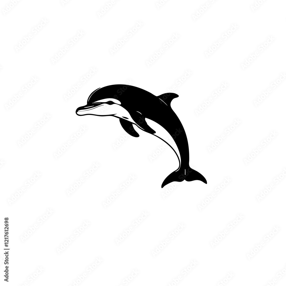 Naklejka premium Dolphin Vector Logo Design