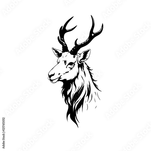 Gazelle Vector Logo Design