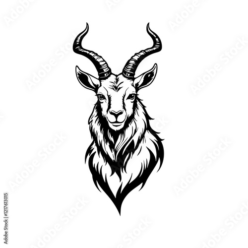 Gazelle Vector Logo Design