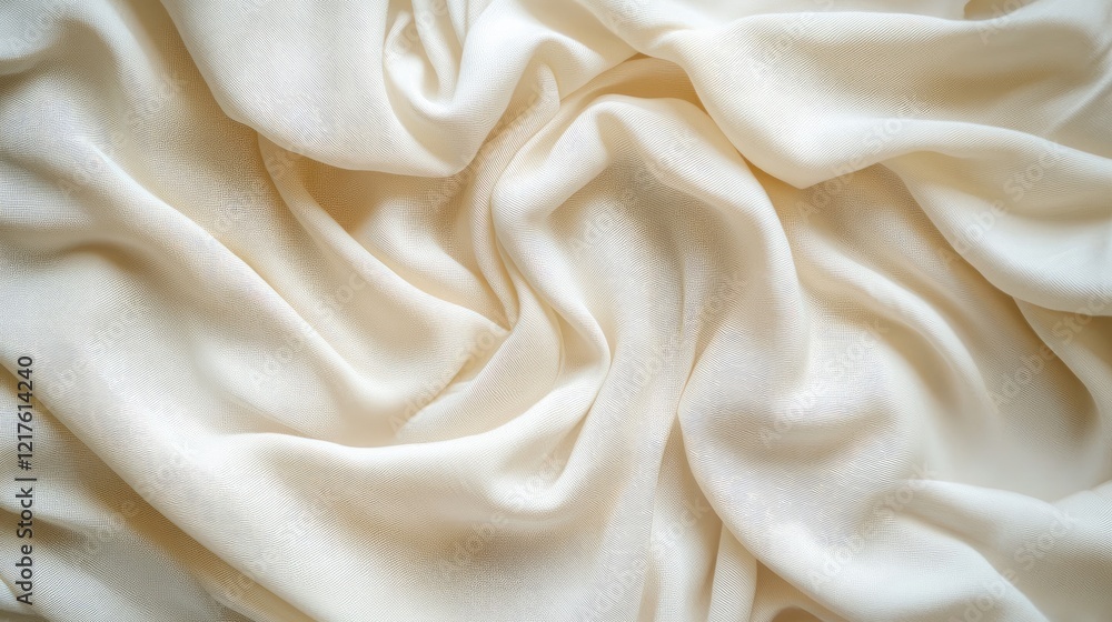 Soft white silk fabric texture with gentle folds and ripples ideal for backgrounds and overlays Copy Space Soft white silk fabric texture with gentle folds and ripples ideal for backgrounds and overlays Copy Space