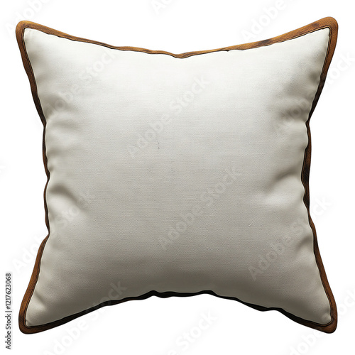 Wallpaper Mural Cream Cushion with Brown Trim: A simple yet elegant cream-colored cushion features a sophisticated brown trim, adding a touch of understated luxury to any space. Torontodigital.ca