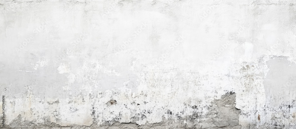 Fototapeta premium Textured grunge white wall background with peeling paint and weathered surface ideal for design projects Copy Space