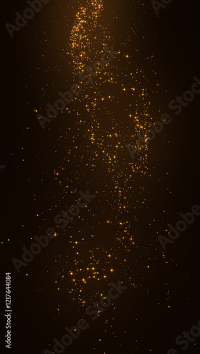 Wallpaper Mural abstract dark luxury gold background with golden glitter shiny stars and bokeh lights and particles falling, vertical social media design element Torontodigital.ca