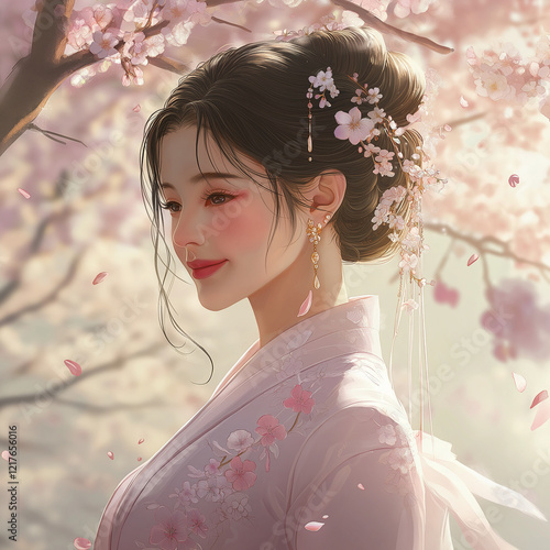 portrait of a woman in the garden