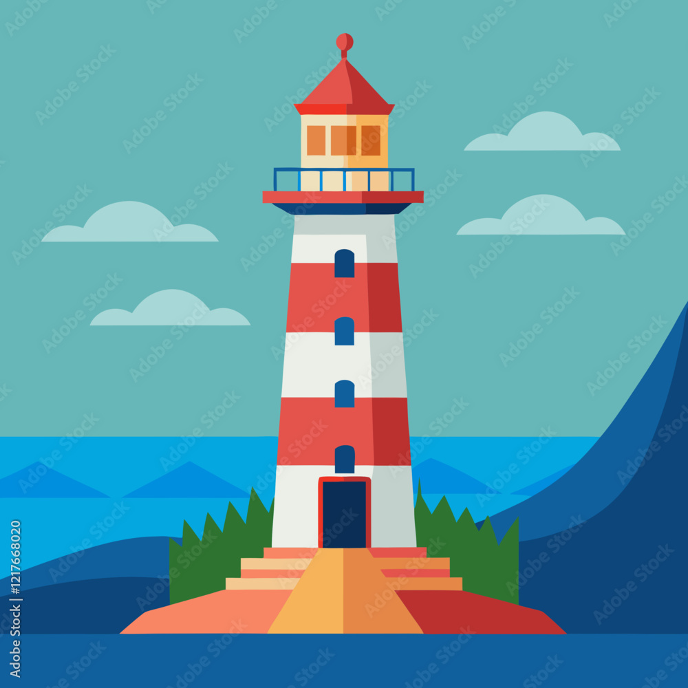 lighthouse on the island lighthouse on the island