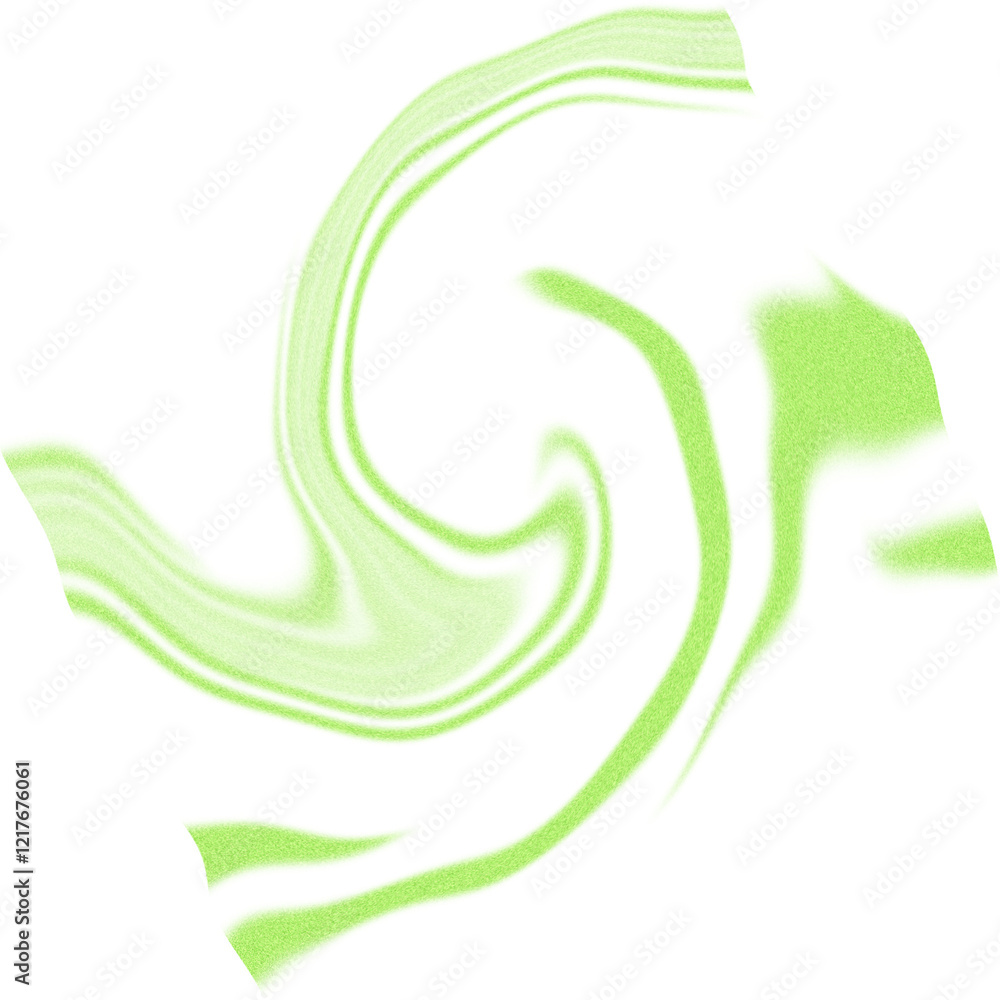 Fototapeta premium An abstract transparent psychedelic wavy spiral design element overlay.