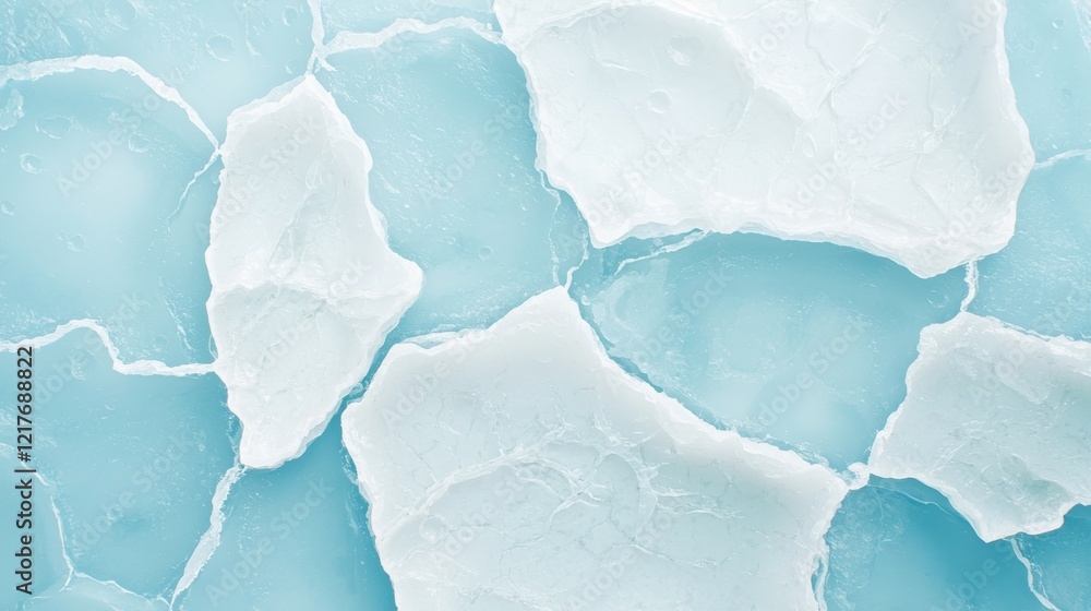 Obraz premium Exploring europa's icy surface cracks and smooth areas space editorial - aerial perspective